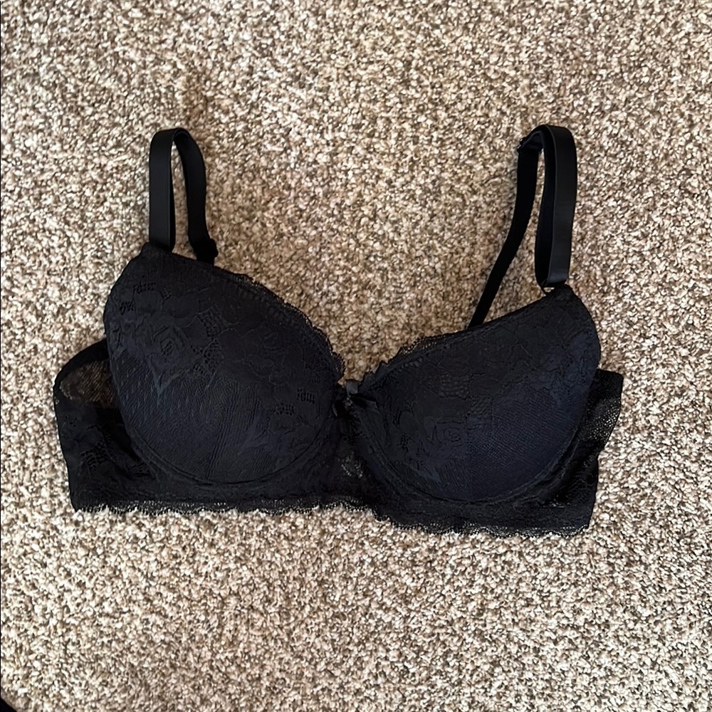Elegant Black Lace Bra